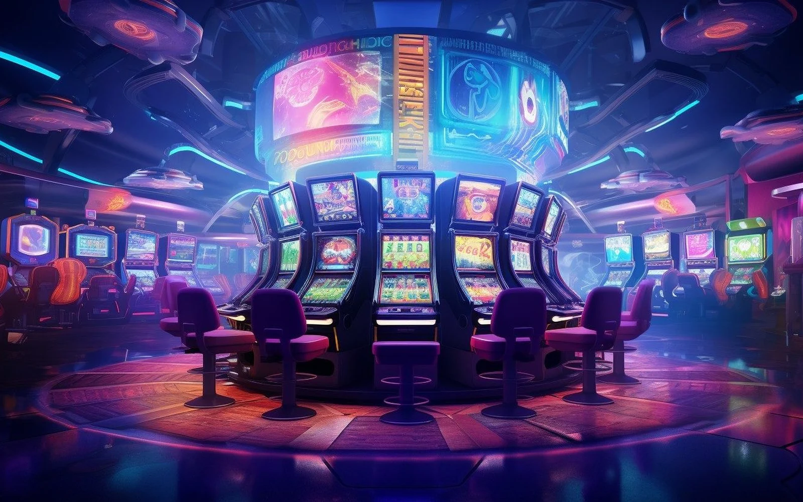 รีลเกมสล็อตพร้อมสัญลักษณ์พิเศษบนหน้าจอเกม